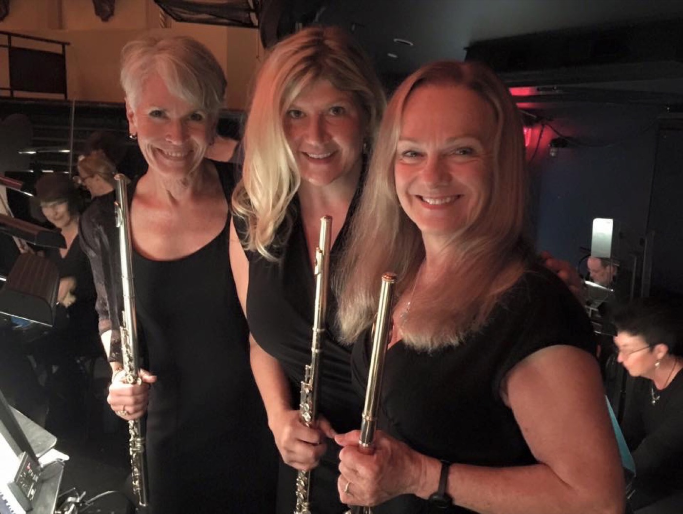 In the San José Opera pit with Mary Hargrove and Laurie Seibold