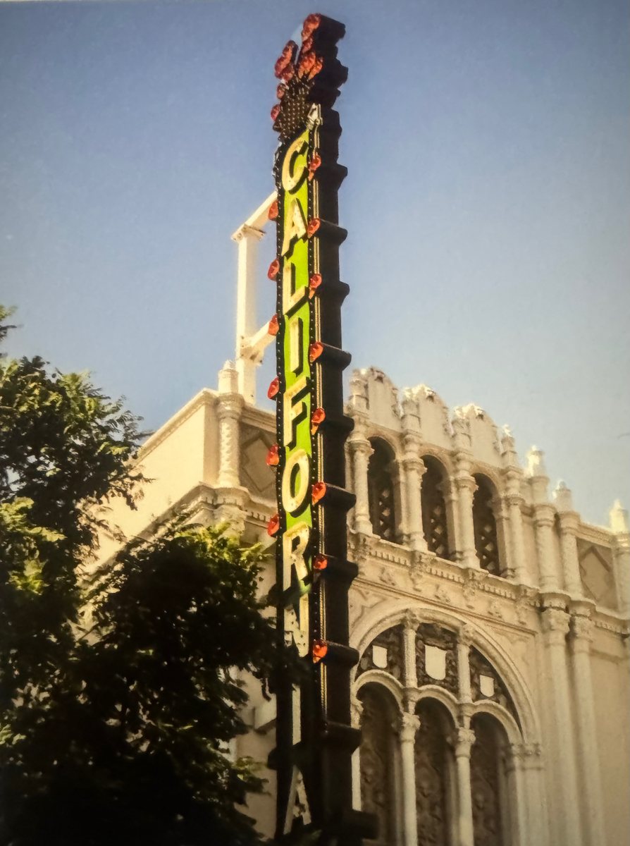 The California Theatre marquee