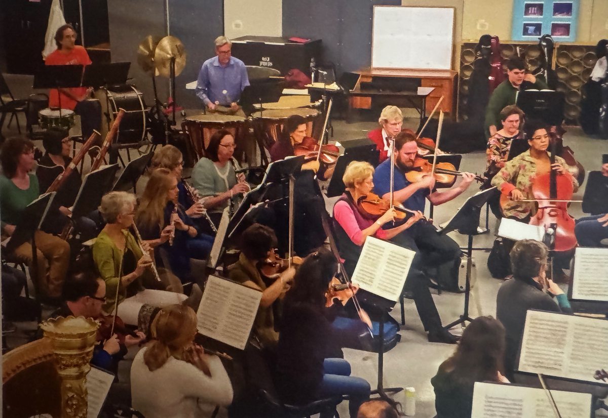 Opera San José orchestra rehearsal