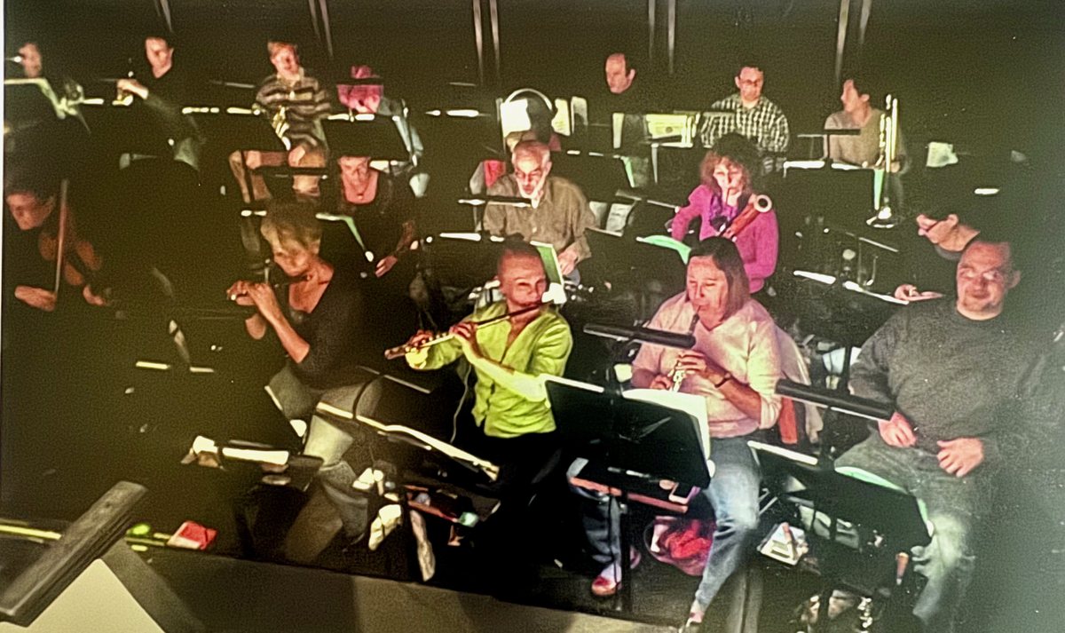 In the Opera San José pit during rehearsal